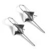 Stingray Hook Earrings in Silver sold by Henryka