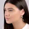 Stingray Hook Earrings in Silver sold by Henryka
