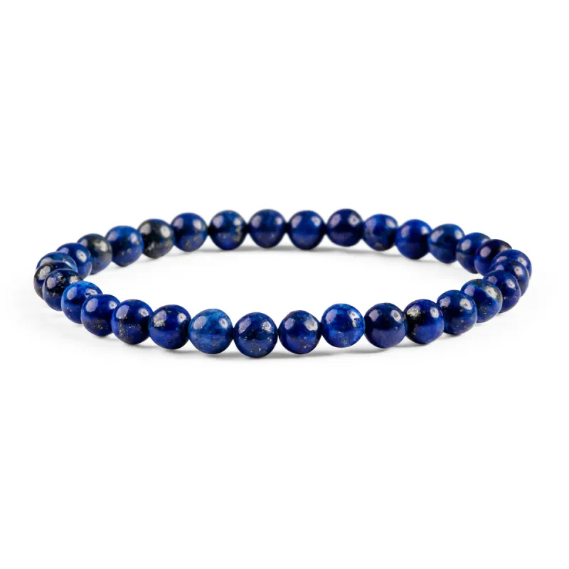 Stretch Bead Bracelet in Lapis Lazuli sold by Henryka