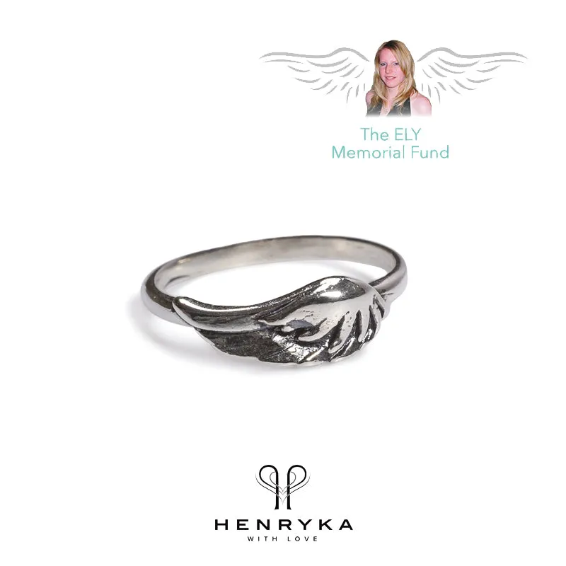 Angel Wing Ring in Silver sold by Henryka