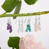 Mini Nugget Bead Hook Earrings in Silver & Moonstone sold by Henryka