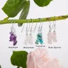 Mini Nugget Bead Hook Earrings in Silver & Moonstone sold by Henryka