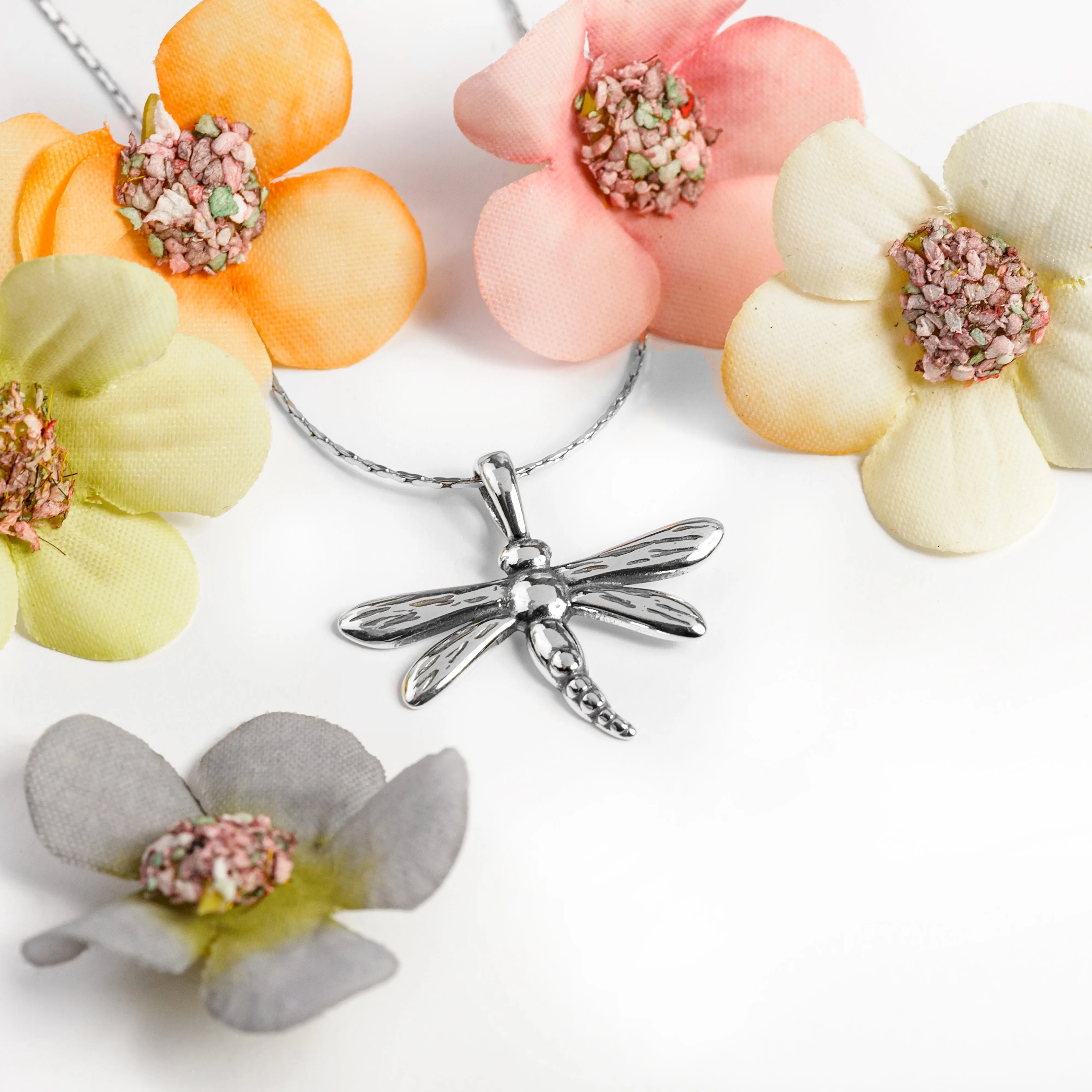 Miniature Dragonfly Necklace in Silver sold by Henryka product image thumbnail 4