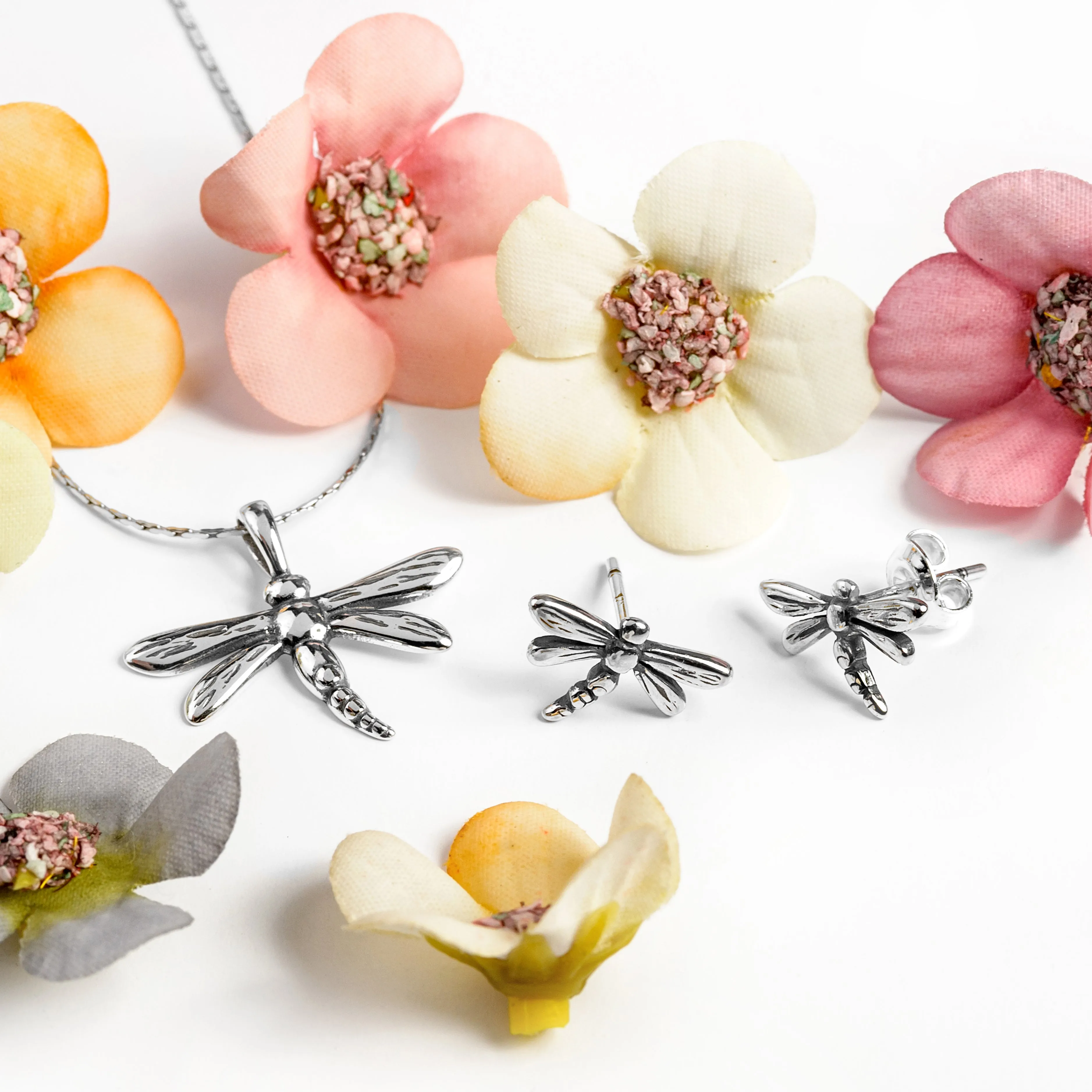 Miniature Dragonfly Necklace in Silver sold by Henryka product image thumbnail 5