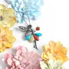 Fairy Necklace in Silver, Amber, Turquoise and Coral sold by Henryka