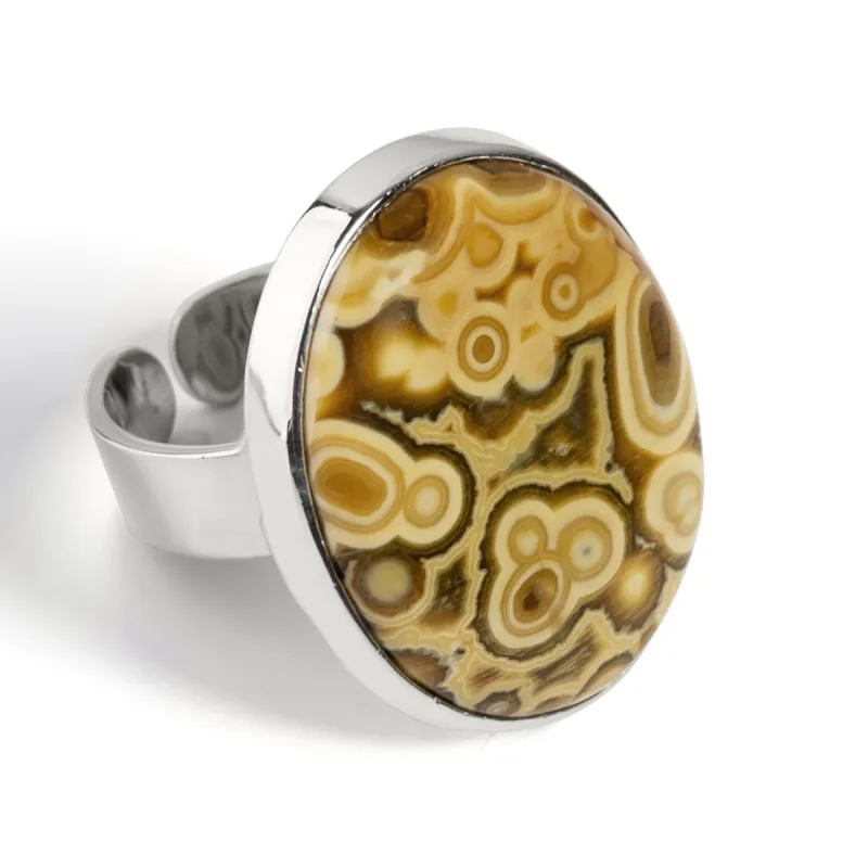 Mexican Crazy Lace Statement Ring - Natural Designer Gemstone sold by Henryka