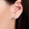 Crab Stud Earrings in Silver sold by Henryka