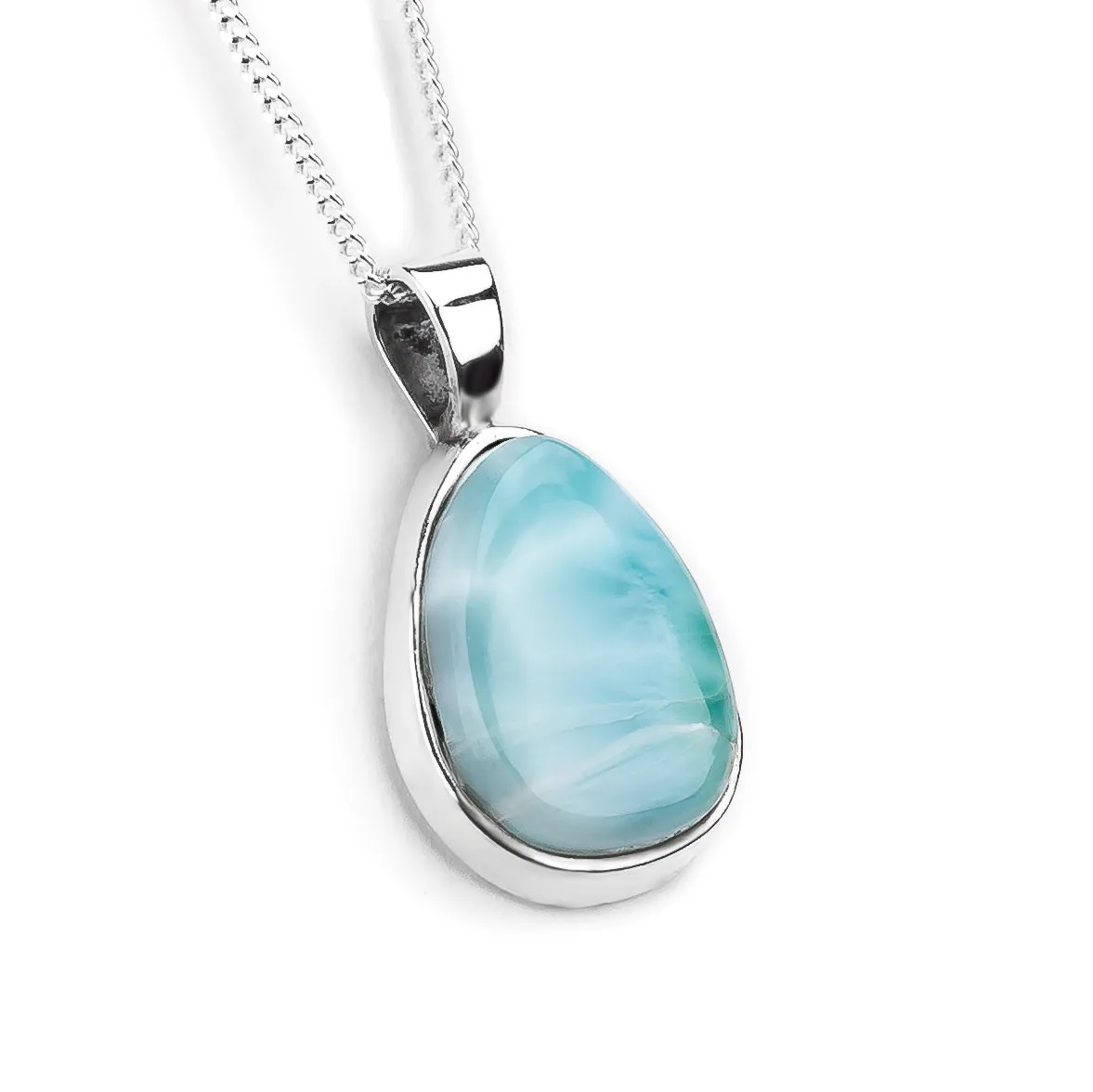 Perfect Larimar Gemstone Necklace - Natural Designer Gemstone sold by Henryka