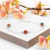 Bead Bracelet in Silver and Copper Turquoise sold by Henryka