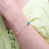 Bead Bracelet in Silver and Copper Turquoise sold by Henryka