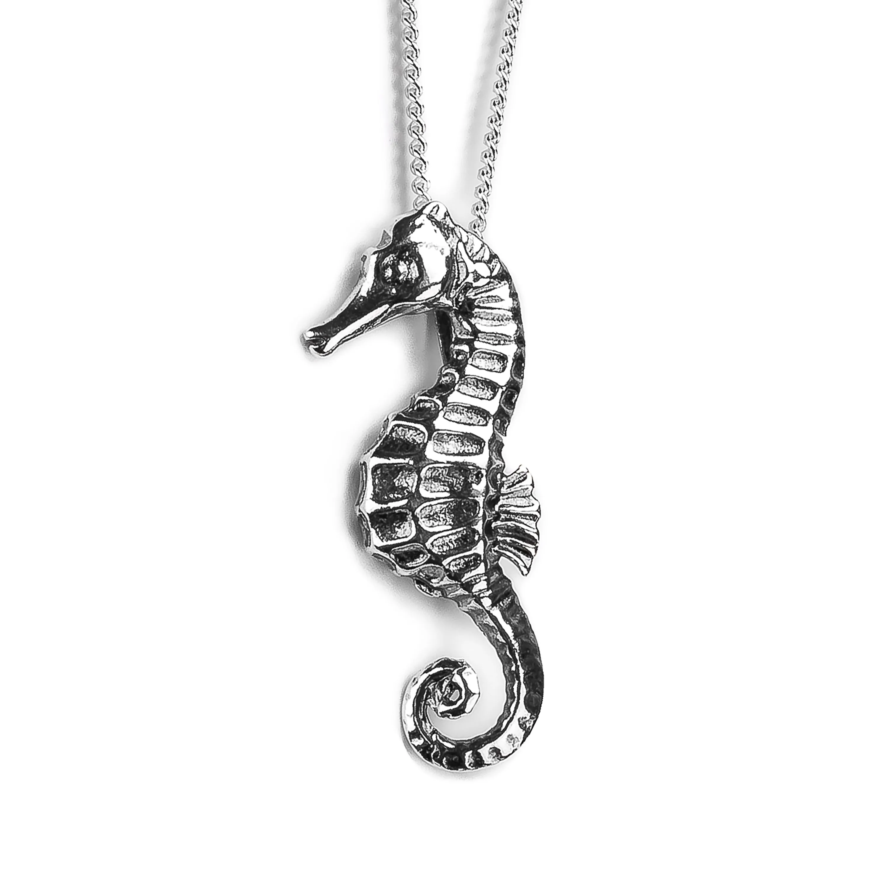 Miniature Seahorse Necklace in Silver sold by Henryka product image thumbnail 4