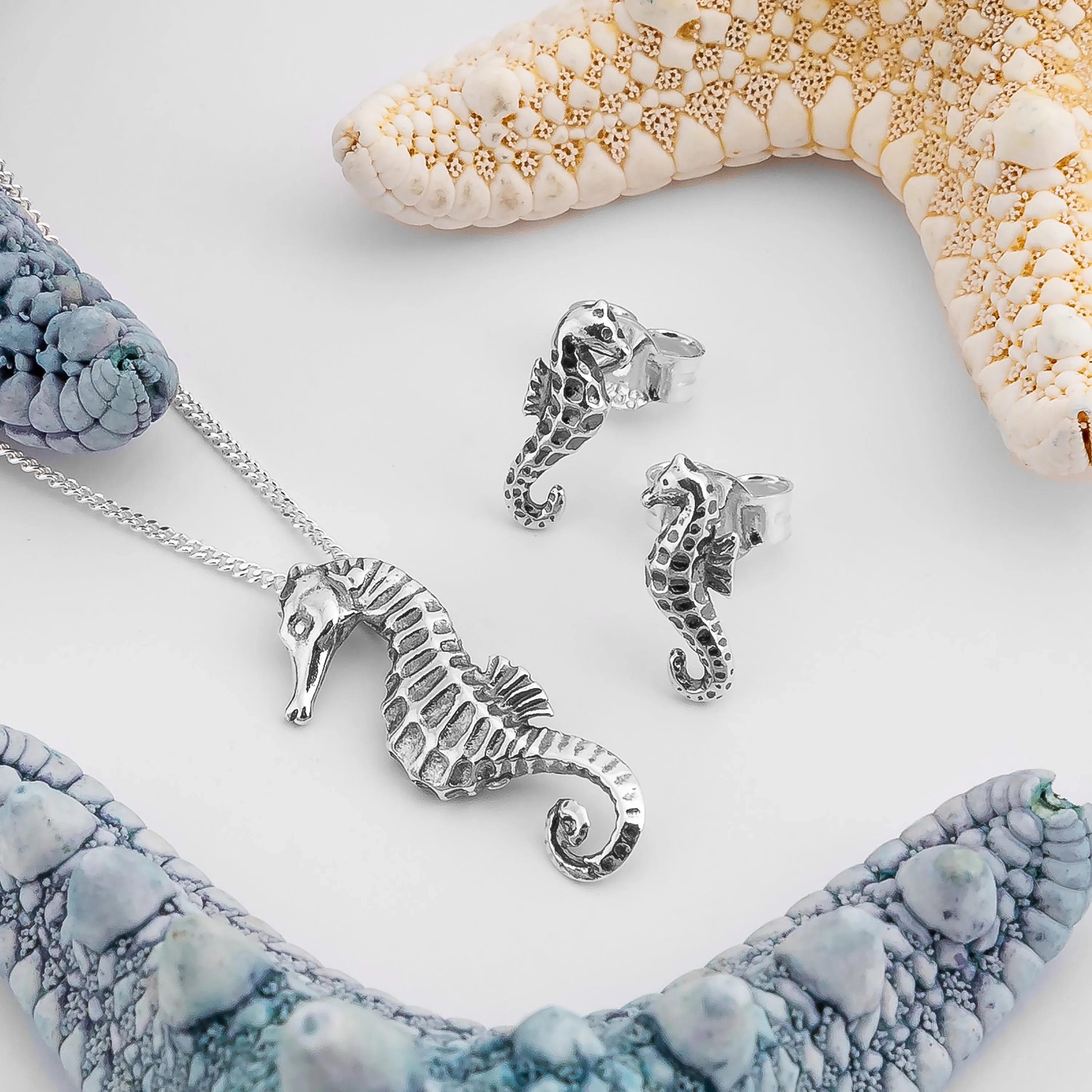 Miniature Seahorse Necklace in Silver sold by Henryka product image thumbnail 3