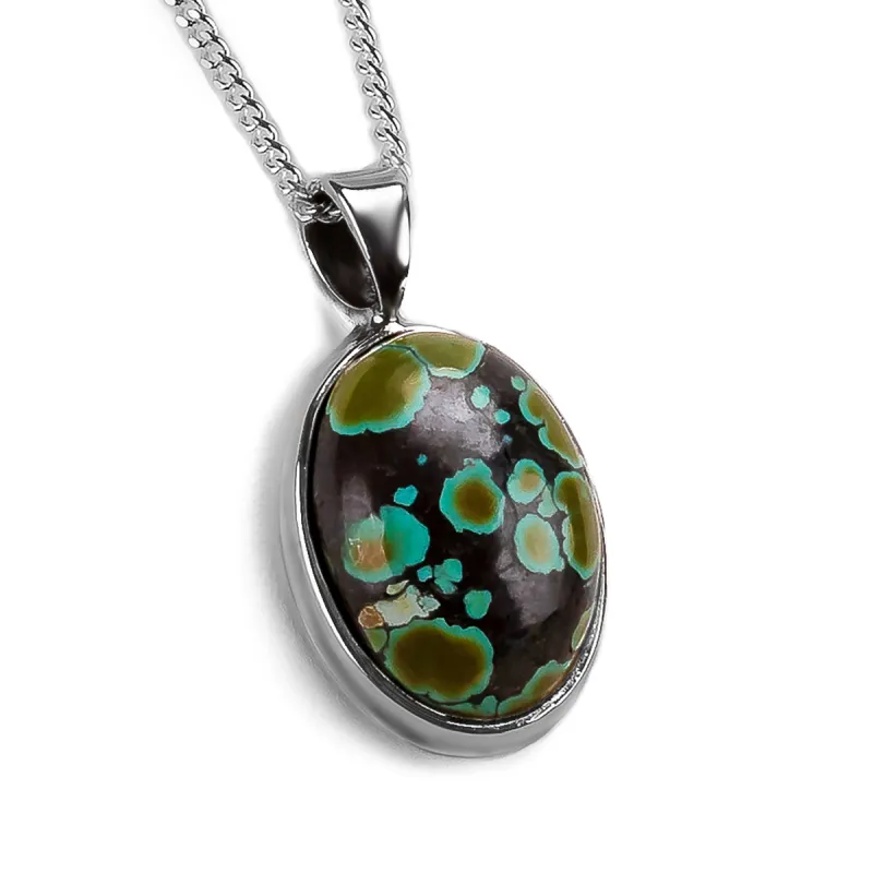 Tibetan Turquoise Necklace - Natural Designer Gemstone sold by Henryka