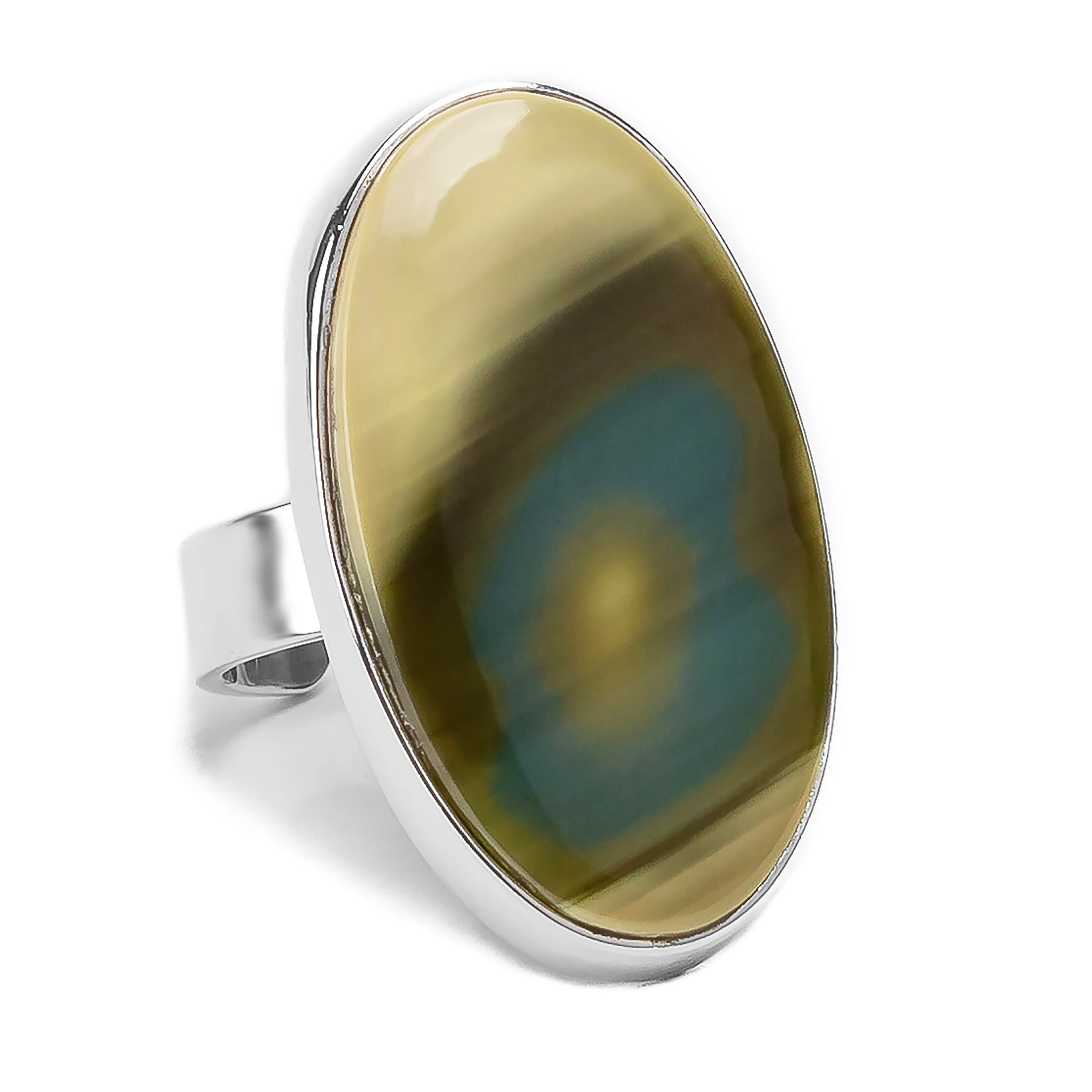 Royal Imperial Jasper Statement Ring - Natural Designer Gemstone sold by Henryka