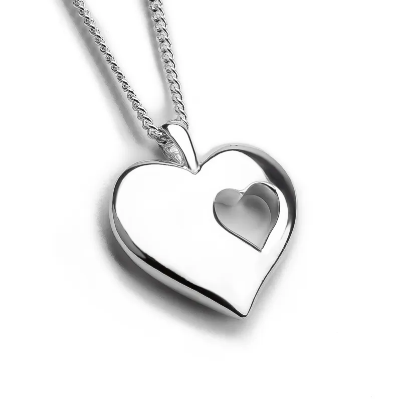 A piece of my Heart Necklace in Silver sold by Henryka