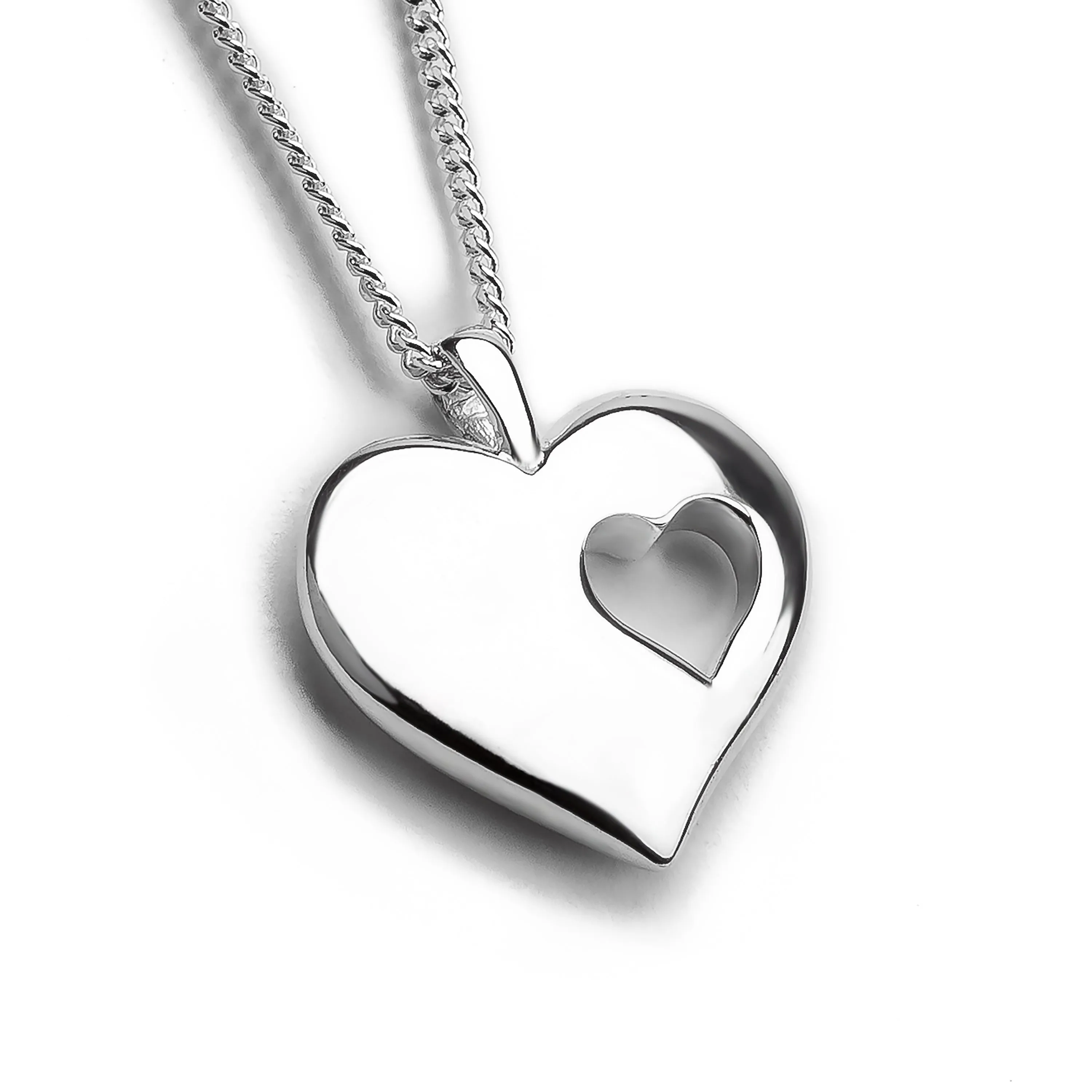 A piece of my Heart Necklace in Silver sold by Henryka