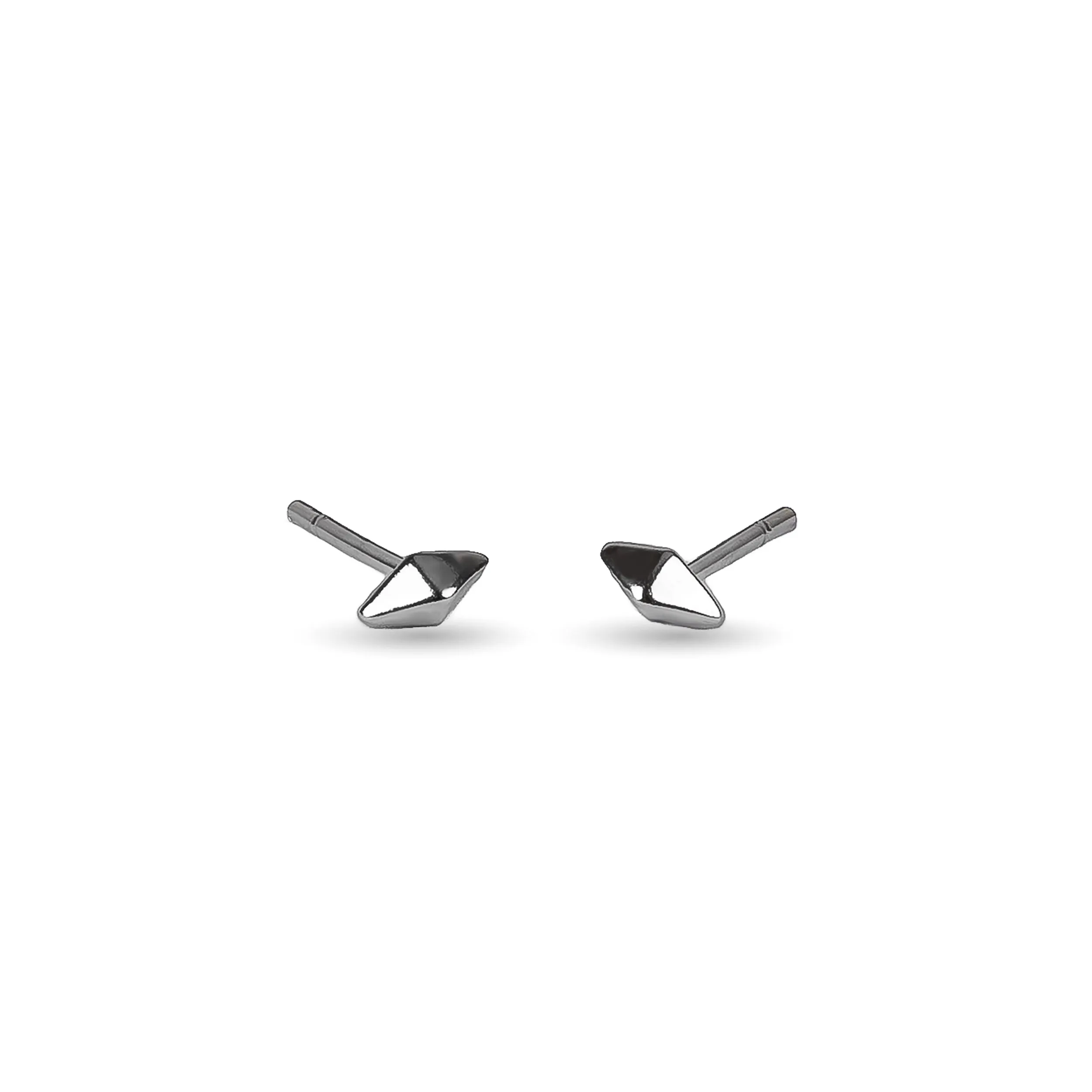 Tiny Rhombus Stud Earrings in Silver sold by Henryka