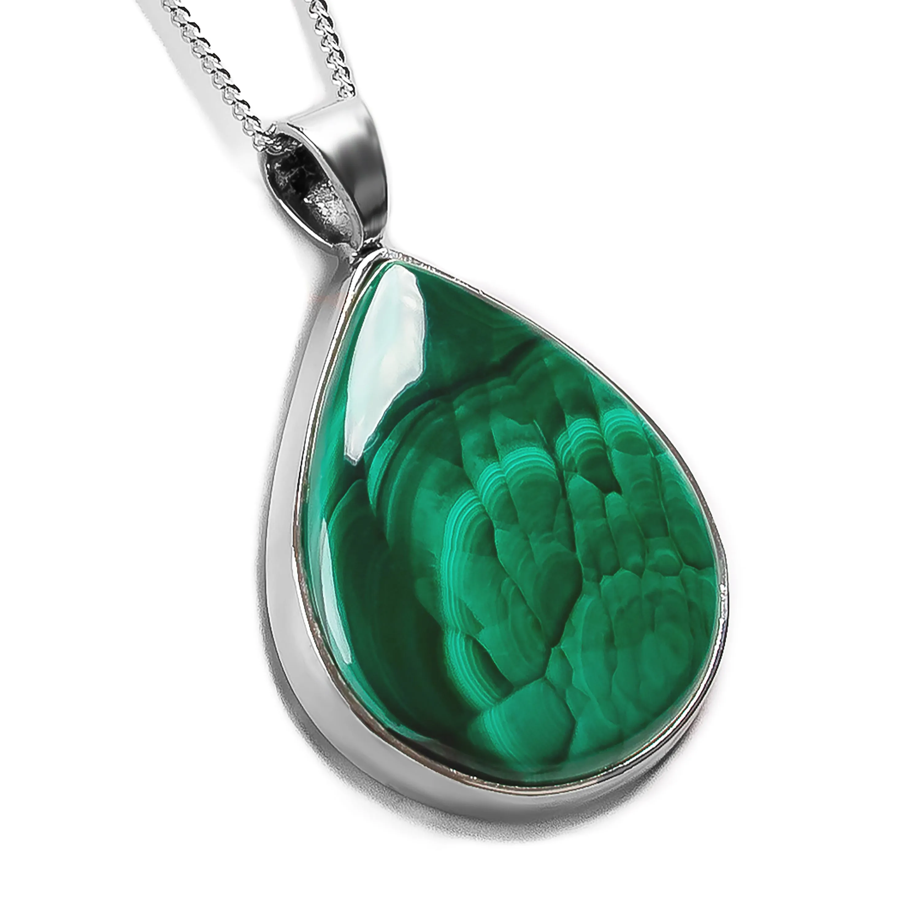 Malachite Necklace - Natural Designer Gemstone sold by Henryka