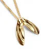 Sycamore Seeds Necklace in Silver with 24ct Gold sold by Henryka
