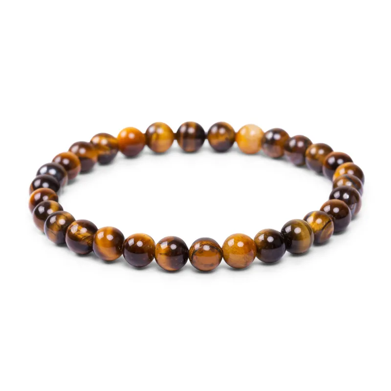 Stretch Bead Bracelet in Tiger's Eye sold by Henryka
