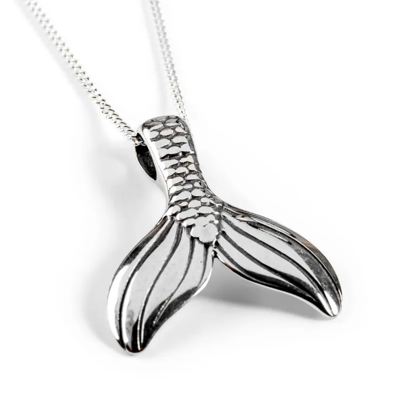 Mermaid Tail Necklace in Silver sold by Henryka
