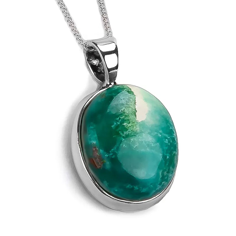 Kingsman Mohave Turquoise Heart Necklace - Natural Designer Gemstone sold by Henryka