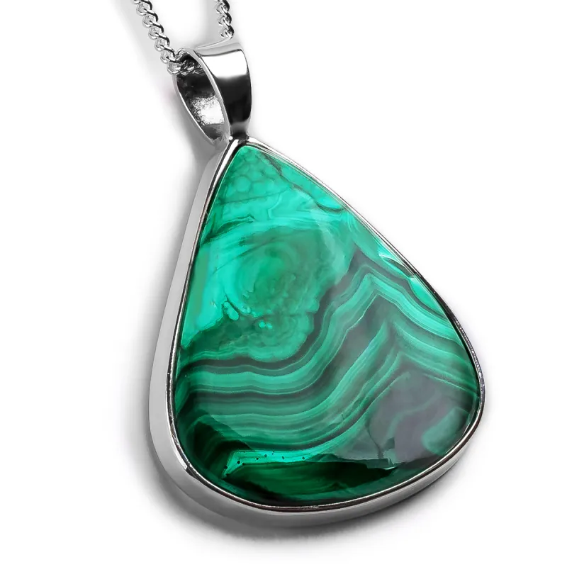 Fantastic Malachite Necklace - Natural Designer Gemstone sold by Henryka
