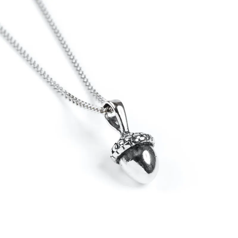 Acorn Necklace in Silver sold by Henryka