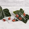 Dragonfly Necklace in Silver and Cognac Amber sold by Henryka