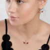 Dragonfly Necklace in Silver and Cognac Amber sold by Henryka