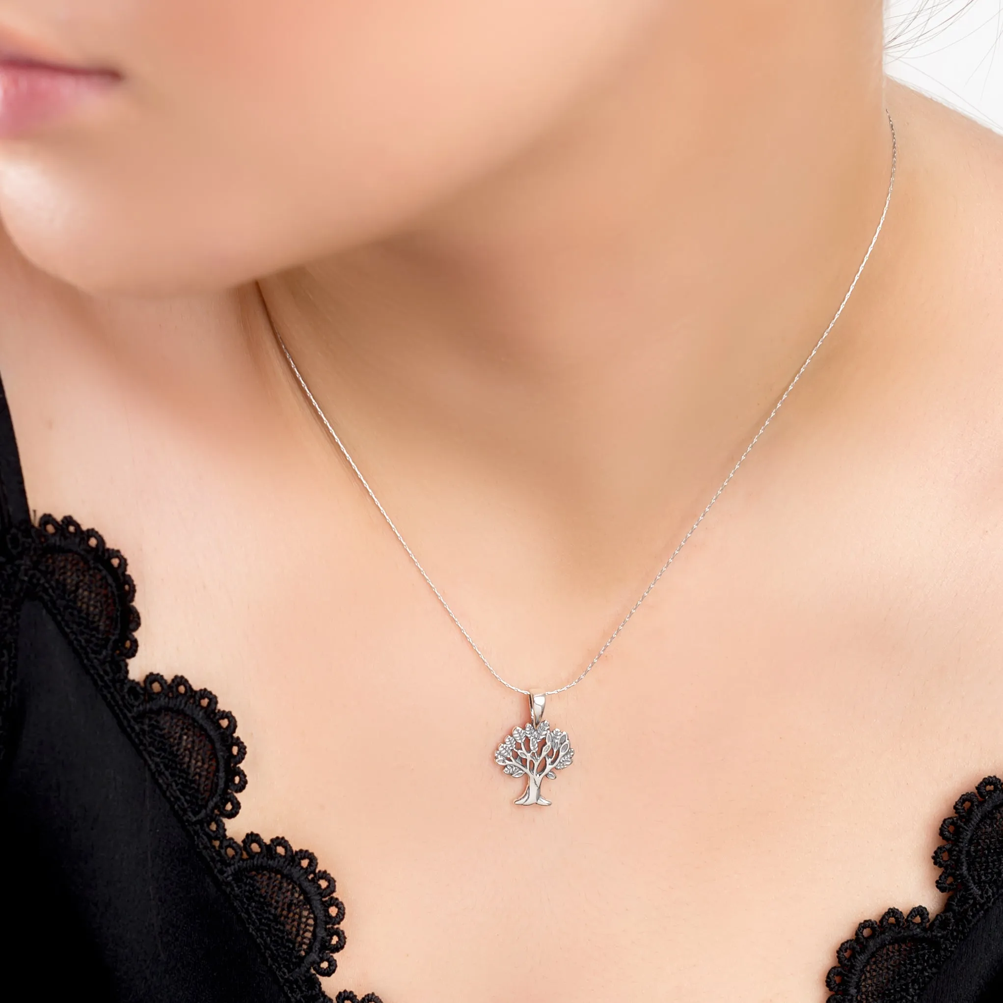 Tree of Life Necklace in Silver sold by Henryka product image thumbnail 2