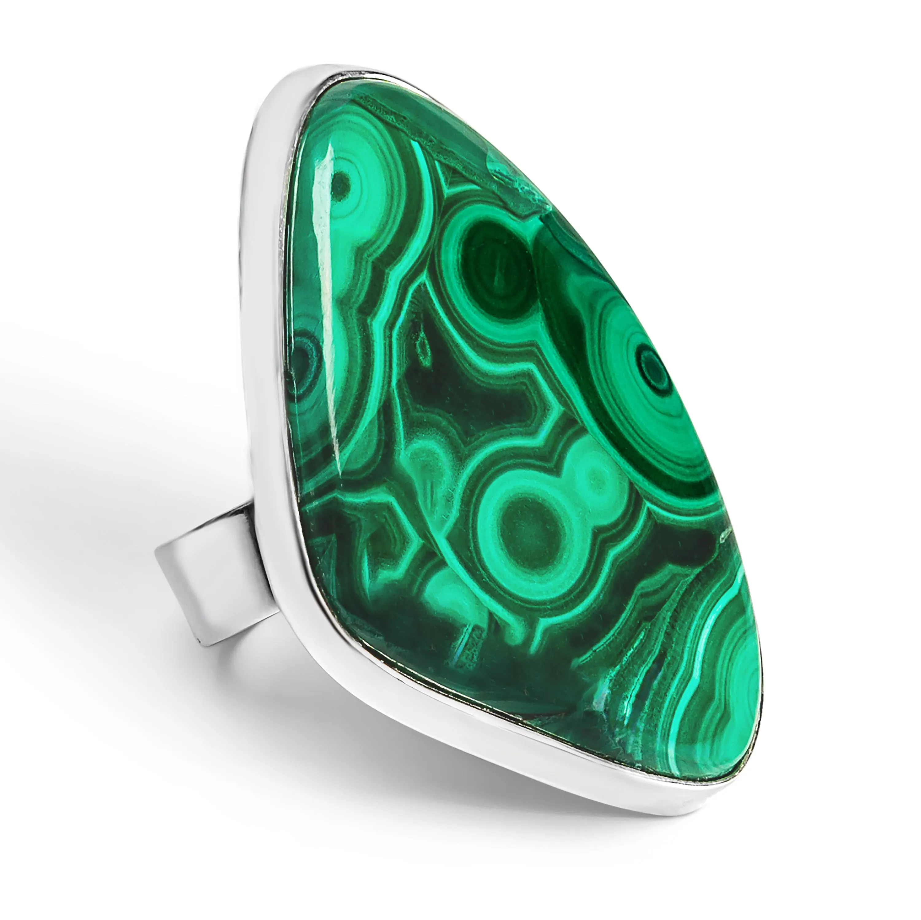 Statement Malachite Ring - Natural Designer Gemstone sold by Henryka