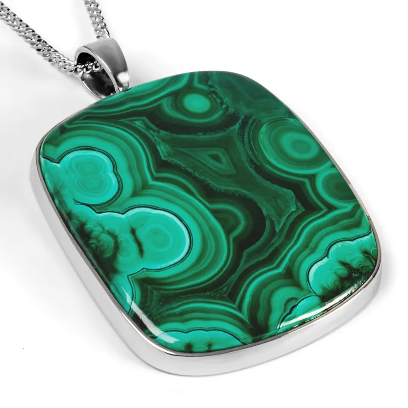 Fantastic Natural Malachite Necklace - Natural Designer Gemstone sold by Henryka