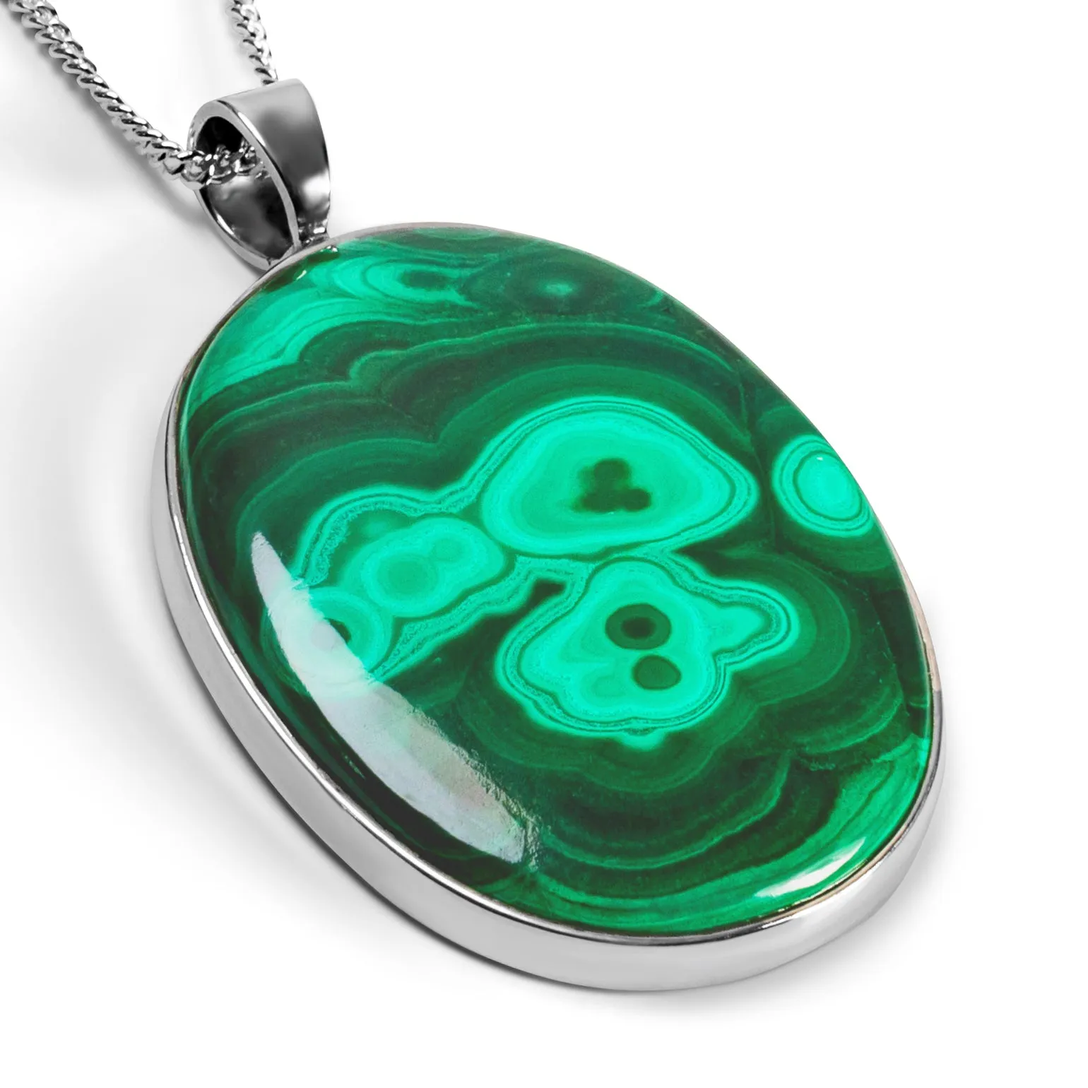 Fancy Malachite Necklace - Natural Designer Gemstone sold by Henryka