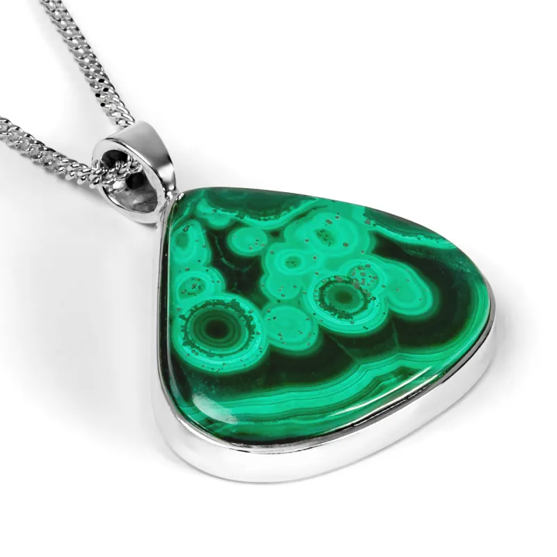 Intricate Malachite Necklace - Natural Designer Gemstone sold by Henryka