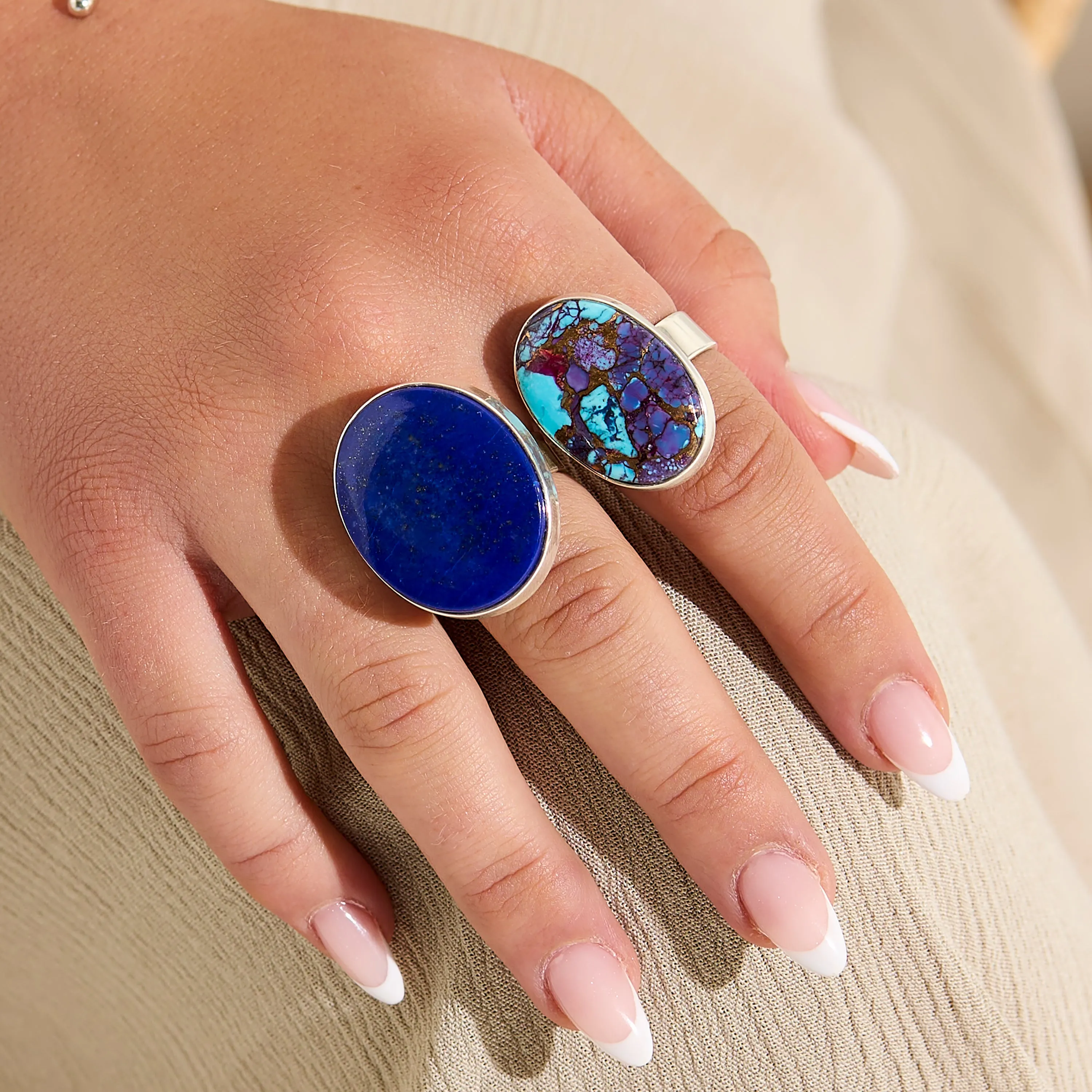 Timeless Lapis Lazuli Statement Ring - Natural Designer Gemstone sold by Henryka product image thumbnail 2