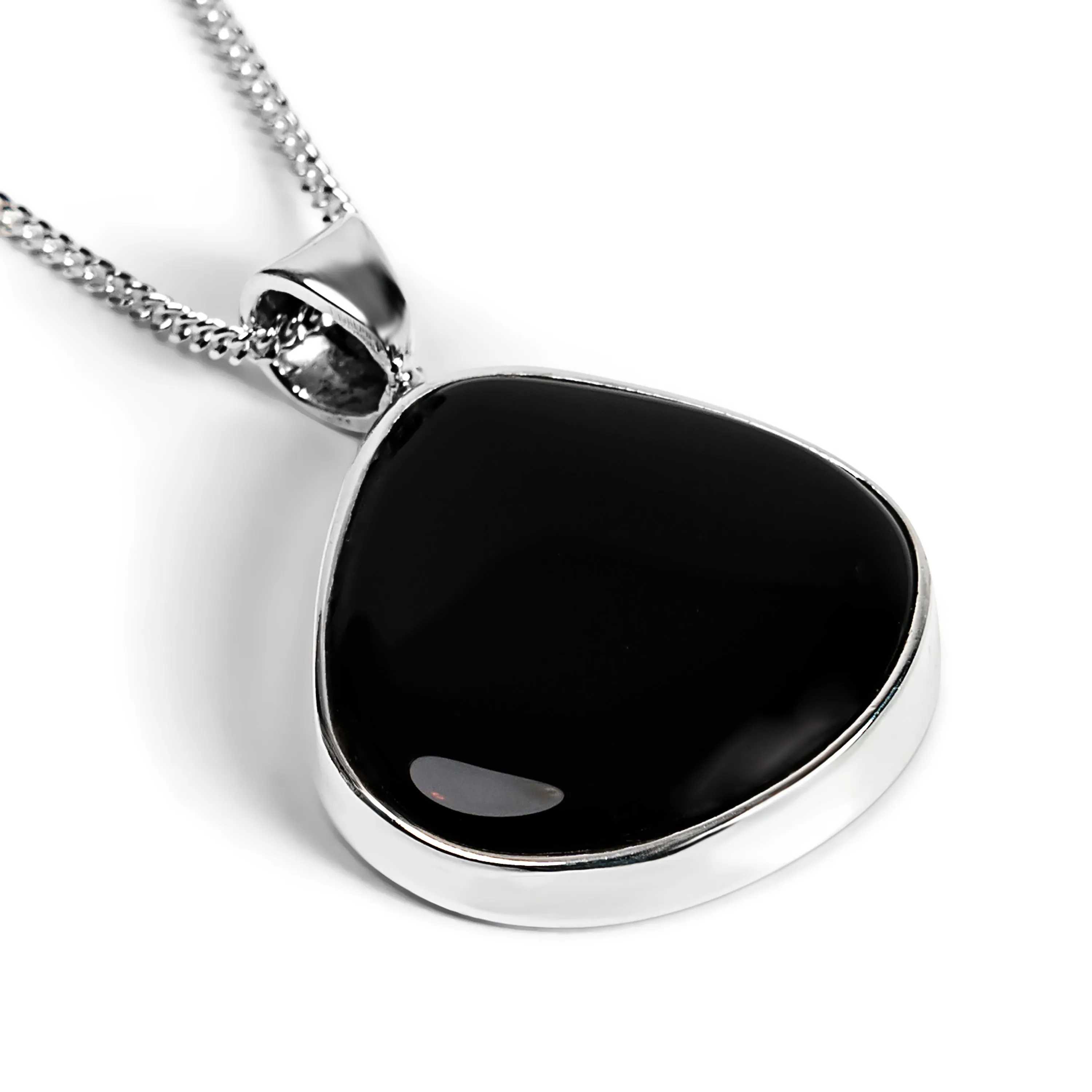 Black Onyx Necklace - Natural Designer Gemstone sold by Henryka