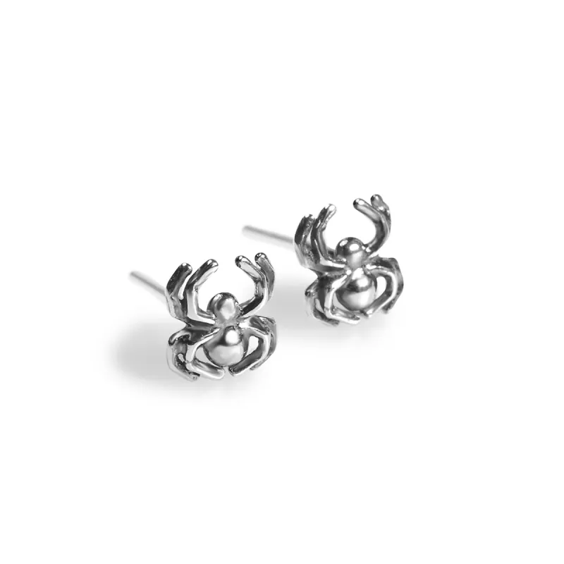 FREE GIFT | Spider Stud Earrings in Silver sold by Henryka