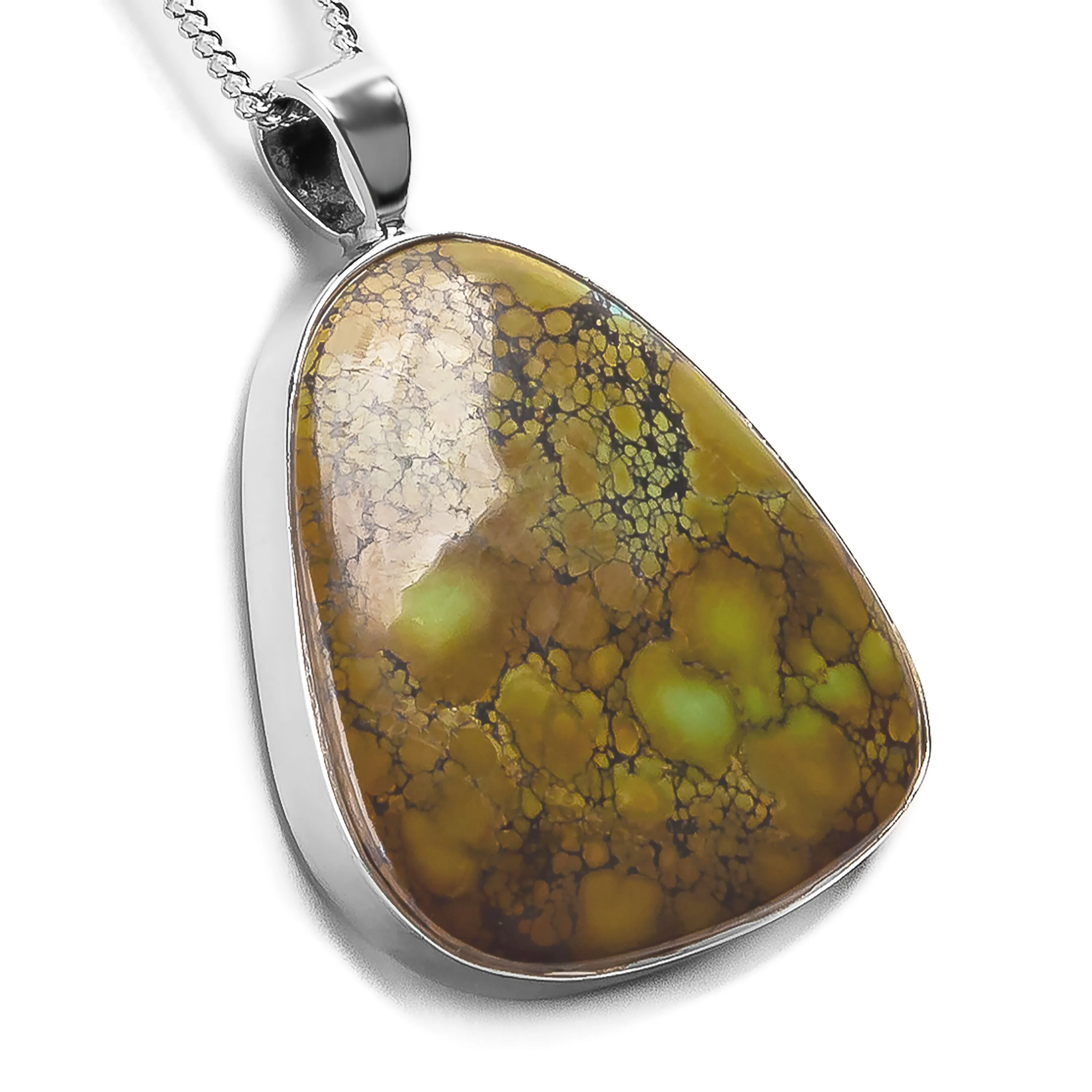 GRAND Tibetan Turquoise Necklace - Natural Designer Gemstone sold by Henryka