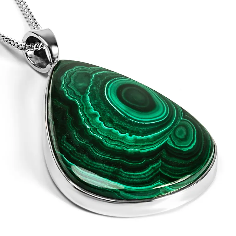 Malachite Necklace - Natural Designer Gemstone sold by Henryka