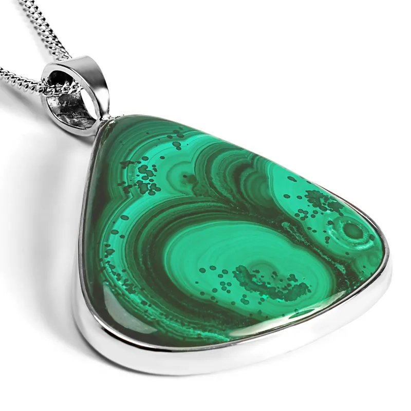 Stunning African Malachite Necklace - Natural Designer Gemstone sold by Henryka