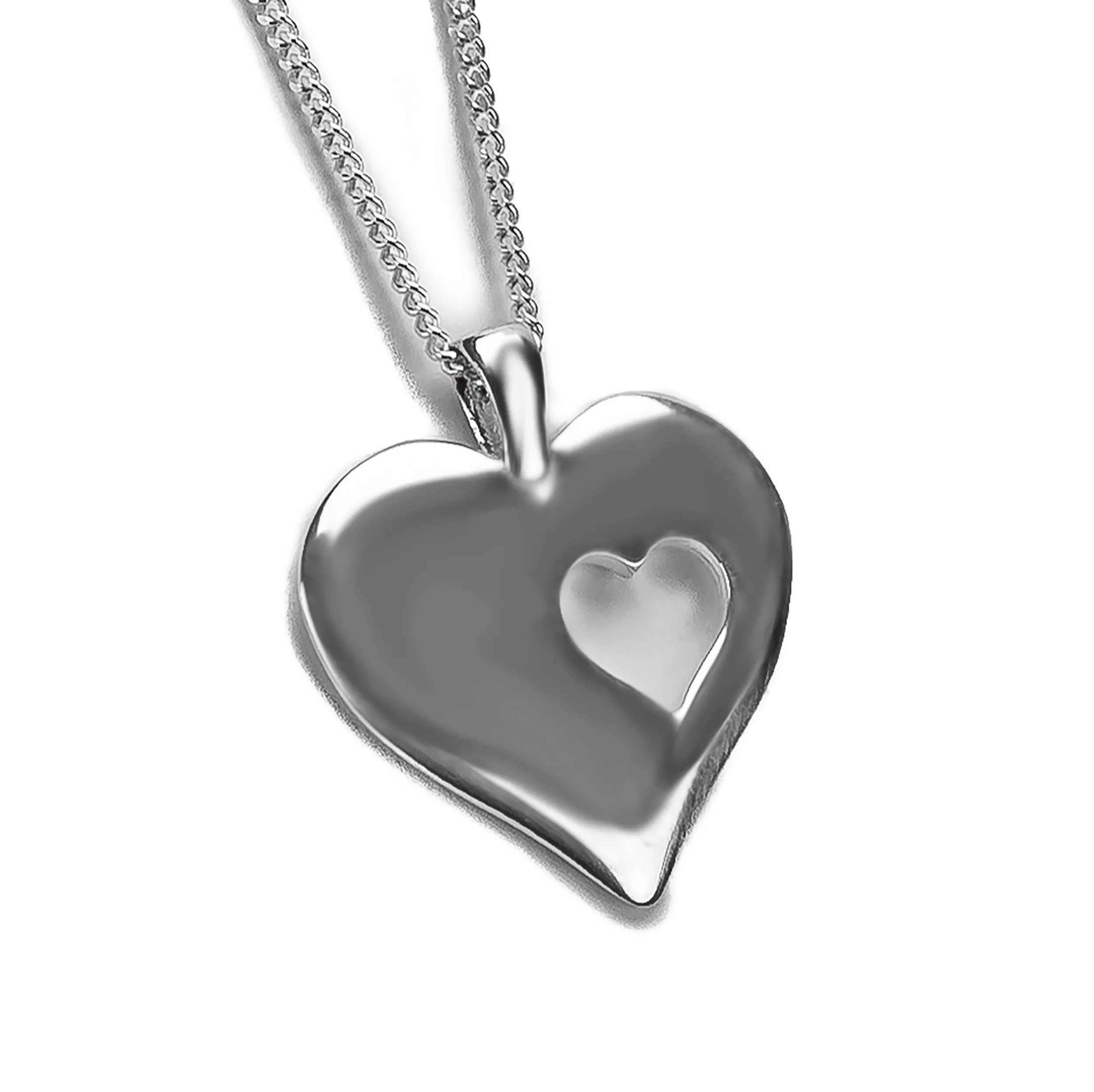 A piece of my Heart Necklace in Silver with 24ct Gold sold by Henryka product image thumbnail 4