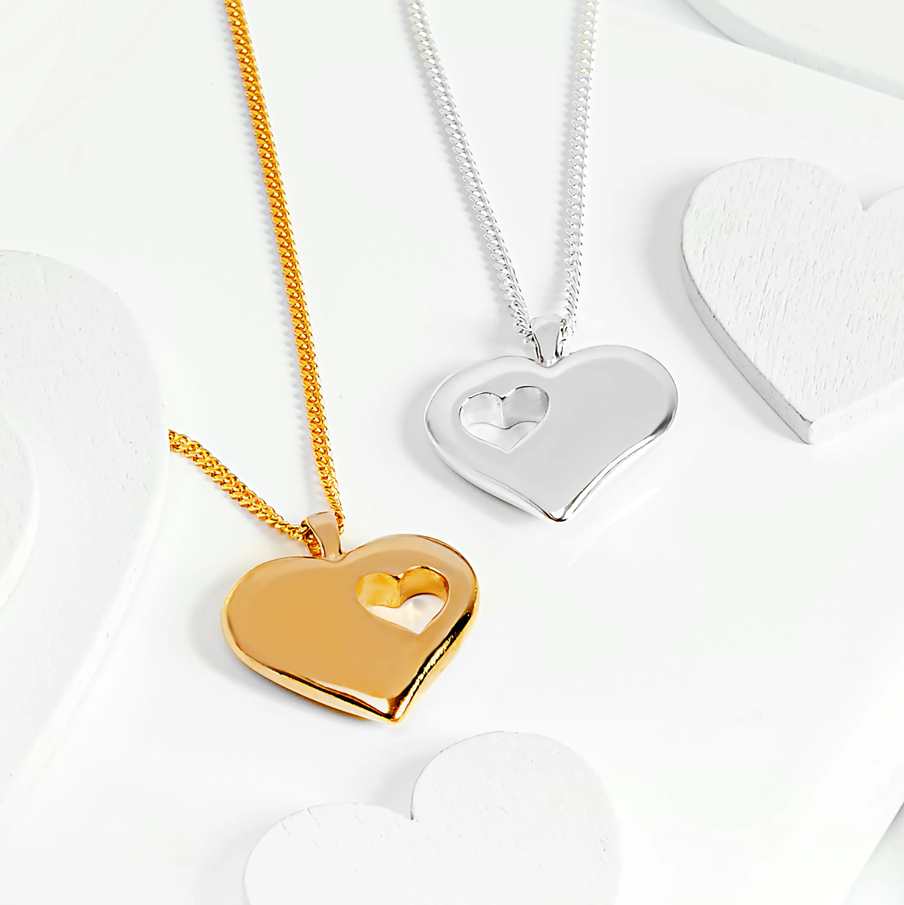 A piece of my Heart Necklace in Silver with 24ct Gold sold by Henryka product image thumbnail 2