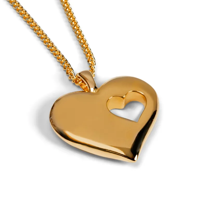 A piece of my Heart Necklace in Silver with 24ct Gold sold by Henryka