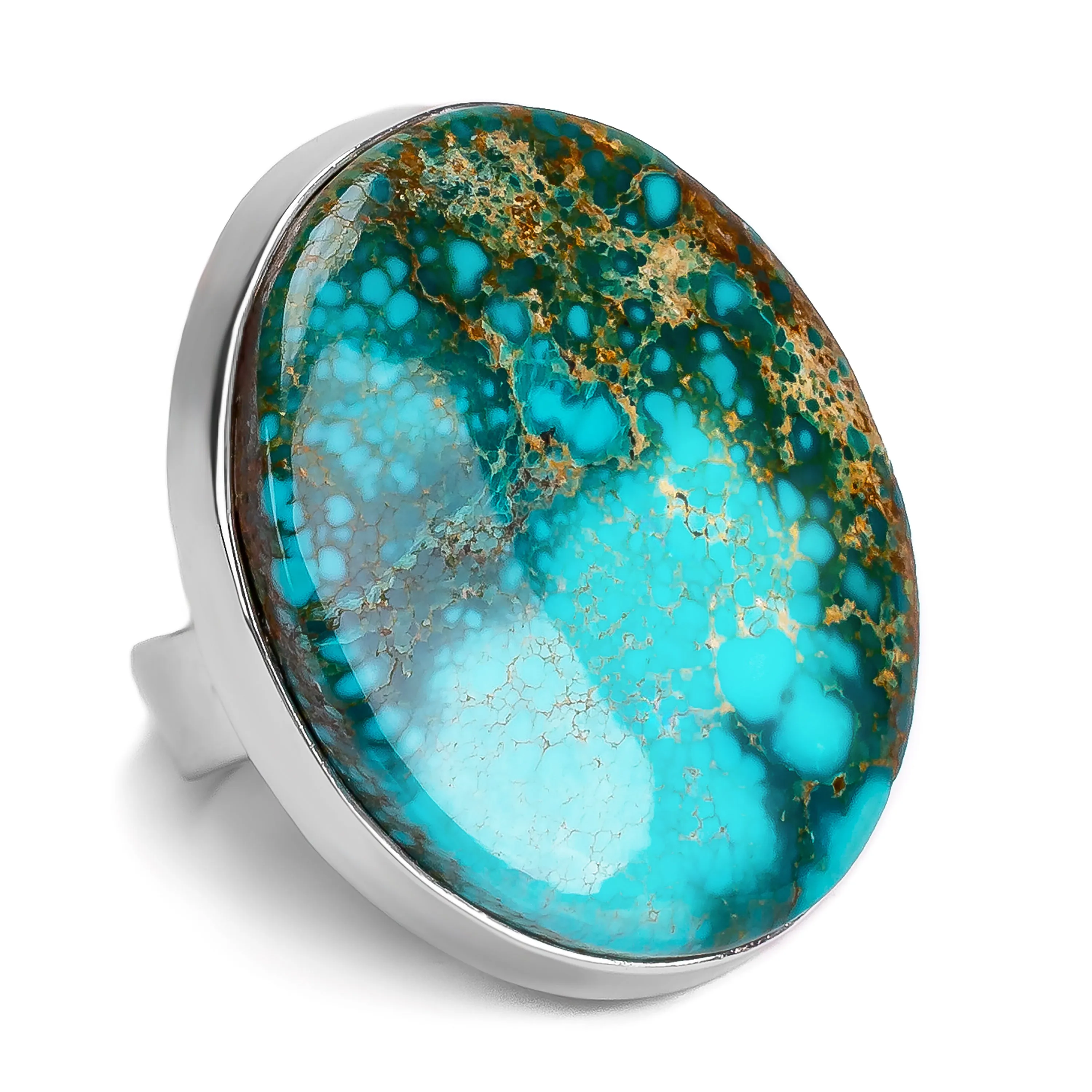 Spectacular Turquoise Statement Ring - Natural Designer Gemstone sold by Henryka