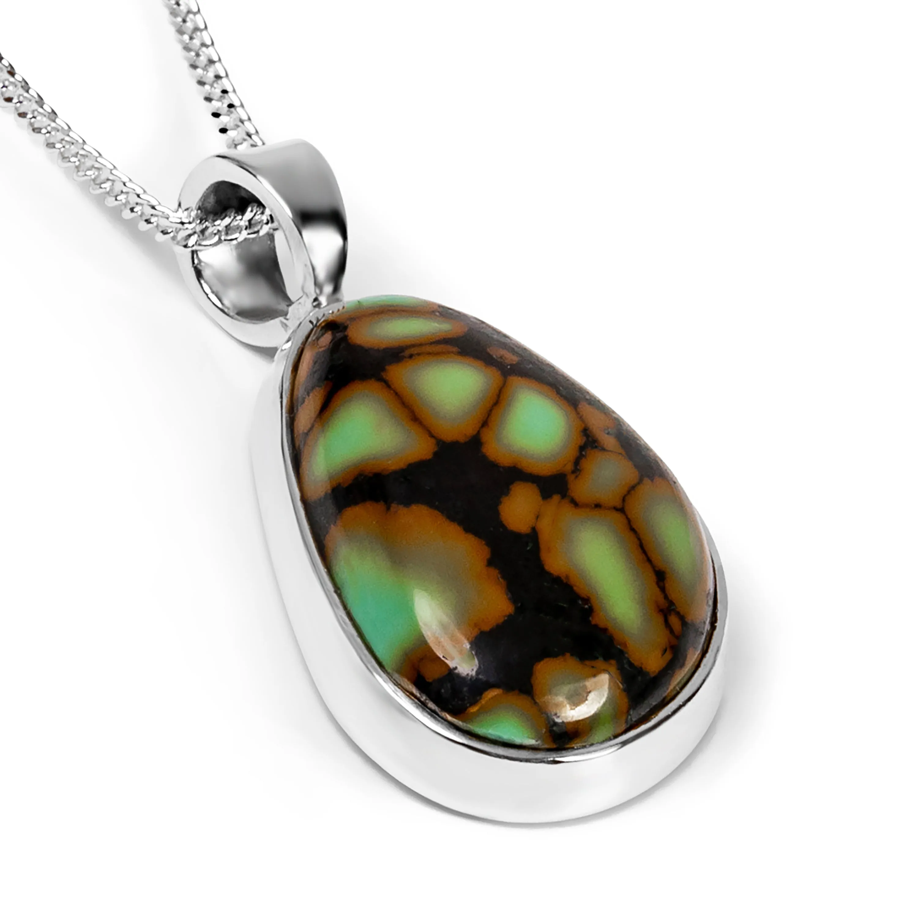 Gorgeous Tibetan Turquoise Gemstone Necklace - Natural Designer Gemstone sold by Henryka