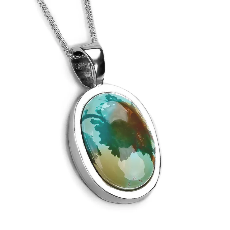 Sweet Tibetan Turquoise Necklace -Natural Designer Gemstone sold by Henryka
