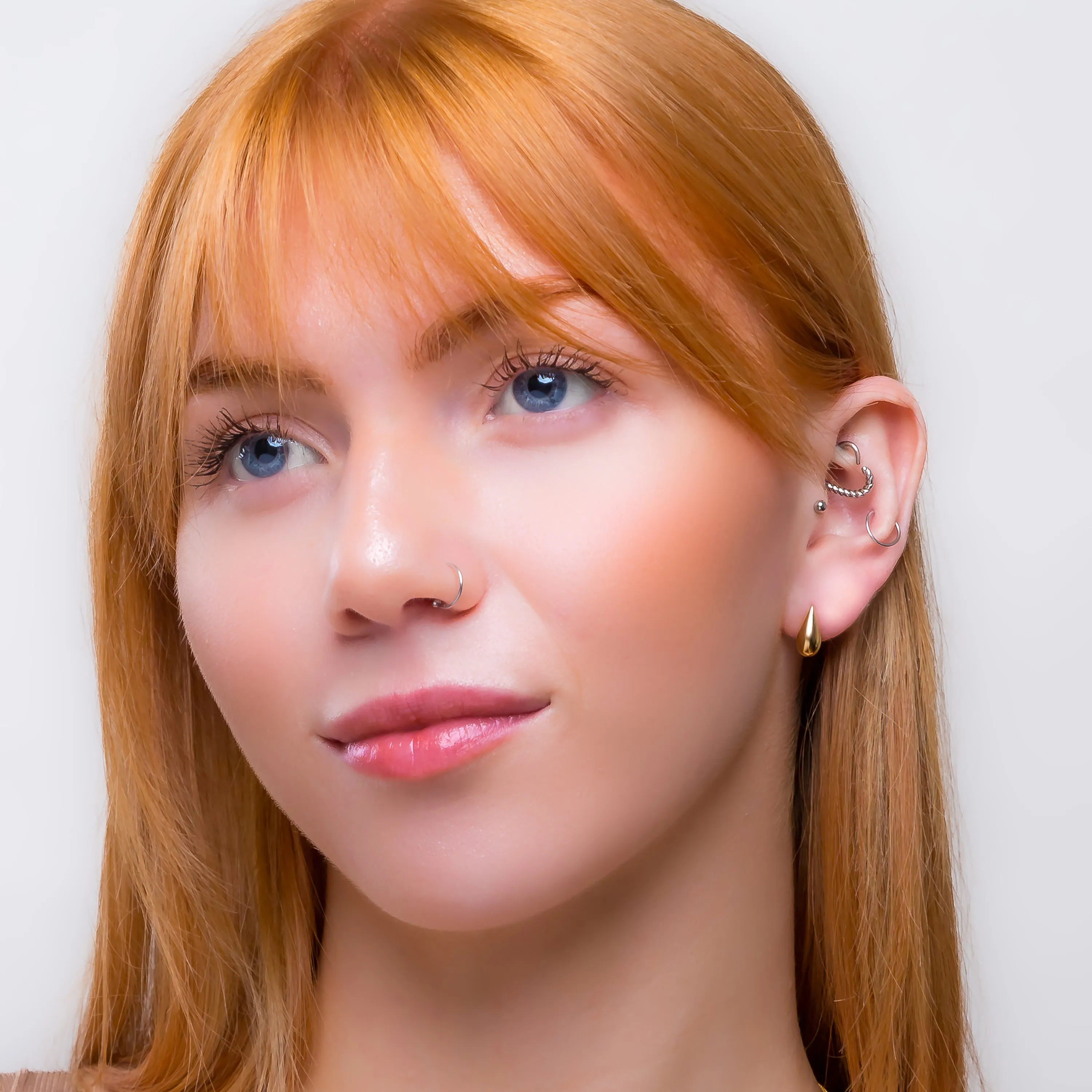 24ct Gold Plated Raindrop Stud Earrings sold by Henryka product image thumbnail 3