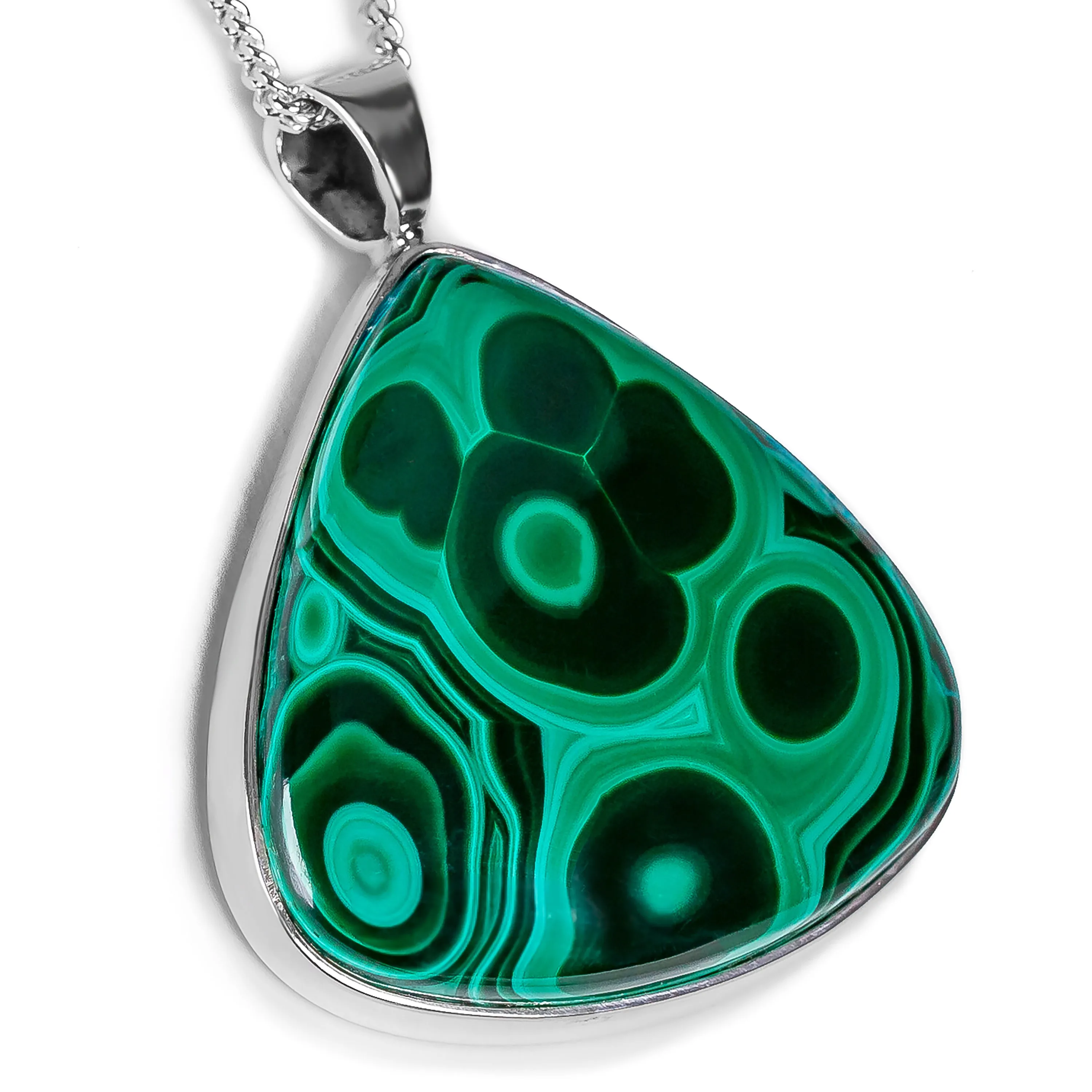 Beautiful Malachite Necklace - Natural Designer Gemstone sold by Henryka