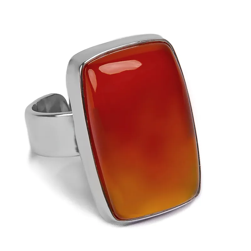 Carnelian Statement Ring - Natural Designer Gemstone sold by Henryka